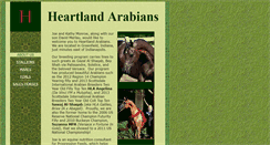Desktop Screenshot of heartlandarabians.com